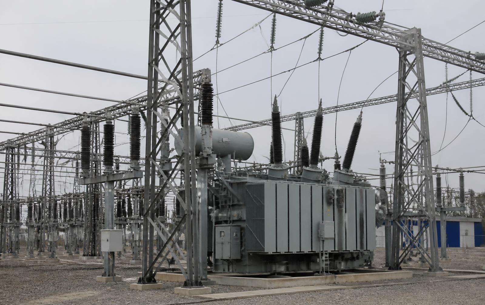 Substation equipment at an energy project interconnection point